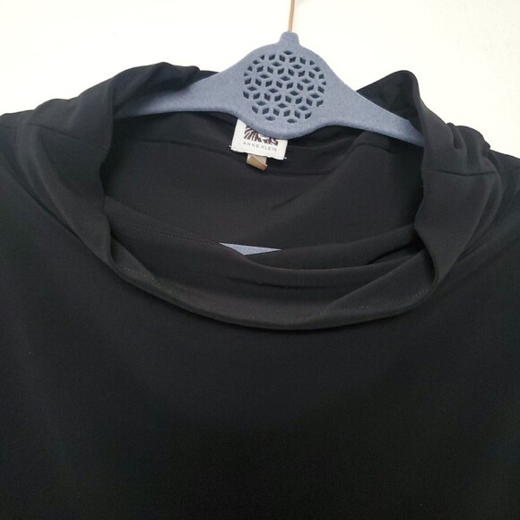 Anne Klein Tunic Top Blouse Lagenlook Asymmetric Stretchy Artsy Women's Size XL - Picture 7 of 16